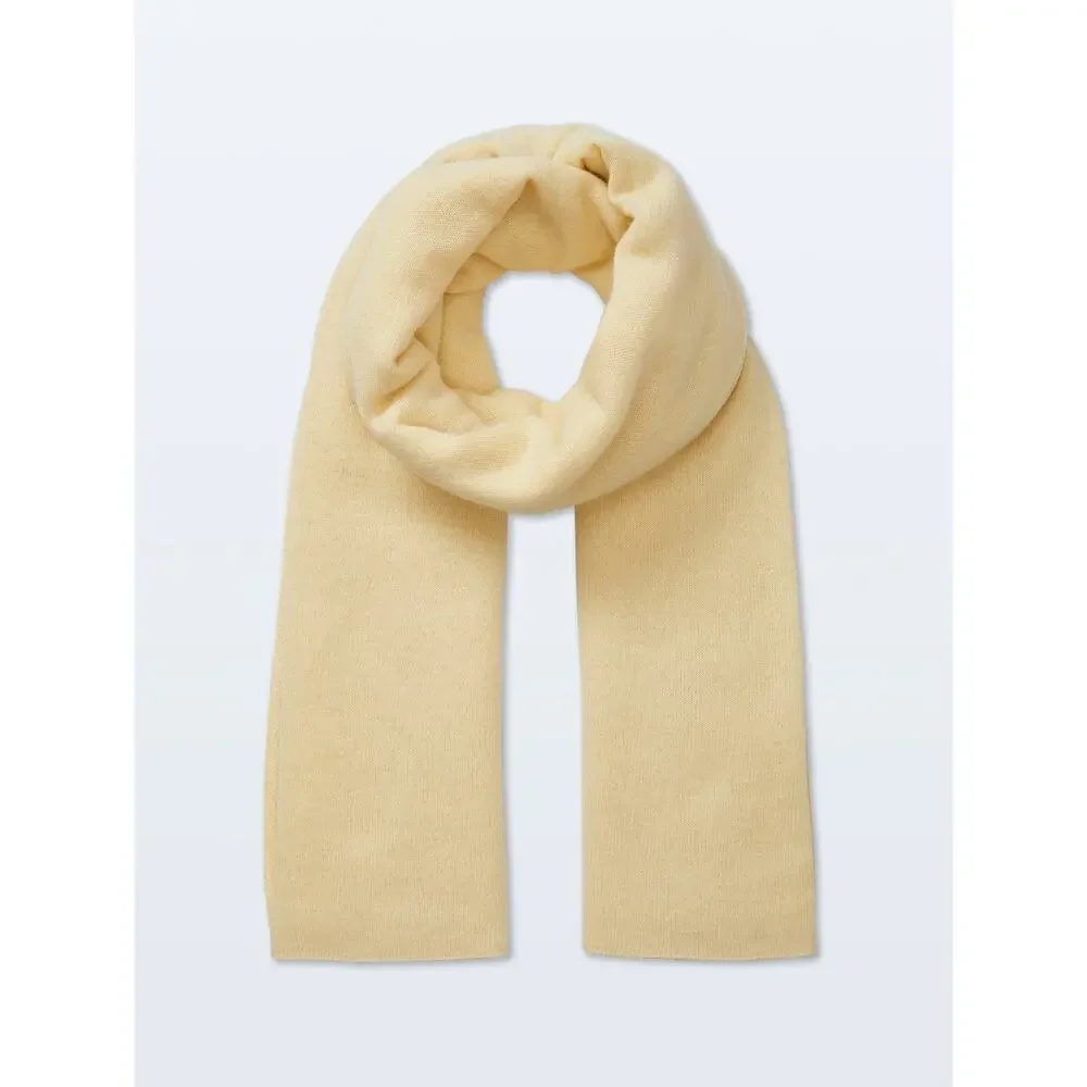 NWT White + Warren 100% Cashmere Travel Wrap 81'' X 36'' Lemonade #9A607